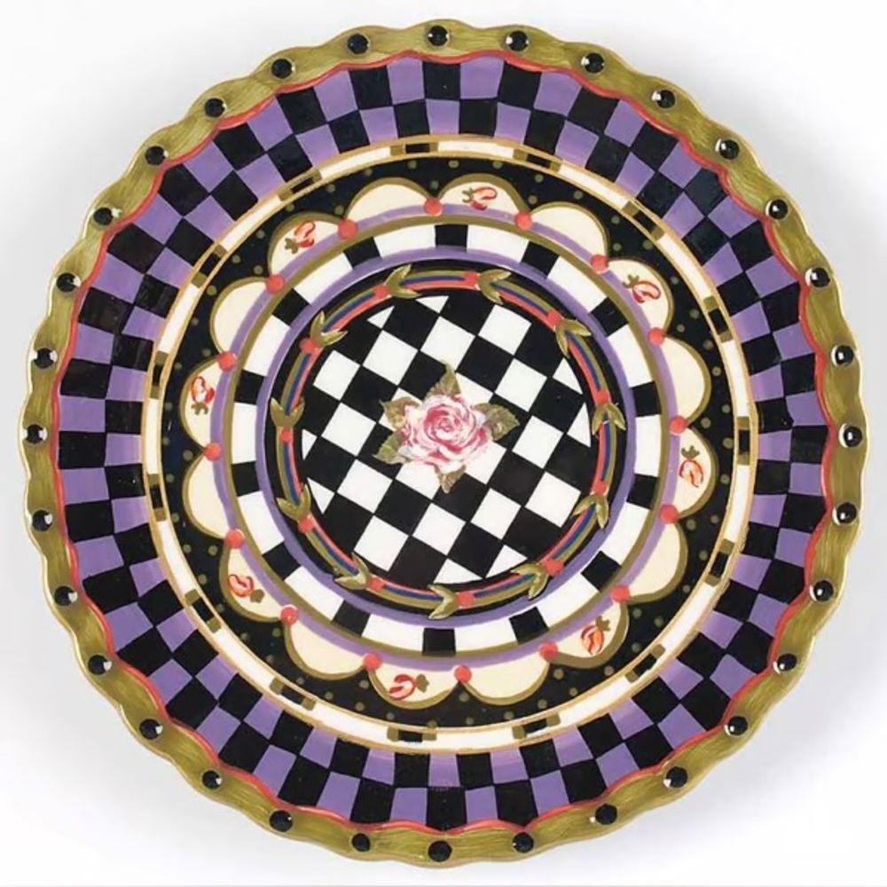AMBER ROSE by NANETTE VACHER for AMBIANCE COLLECTION RARE SALAD PLATE